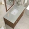 James Martin Vanities 48'' Vanity, Mid Century Walnut w/ 3 CM Lime Delight Quartz Top 485-V48-WLT-3LDL - alternate 1